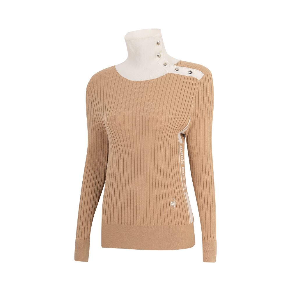 Áo dài tay cổ 3P le coq golf Nữ LG4FSTR3LV-BG00