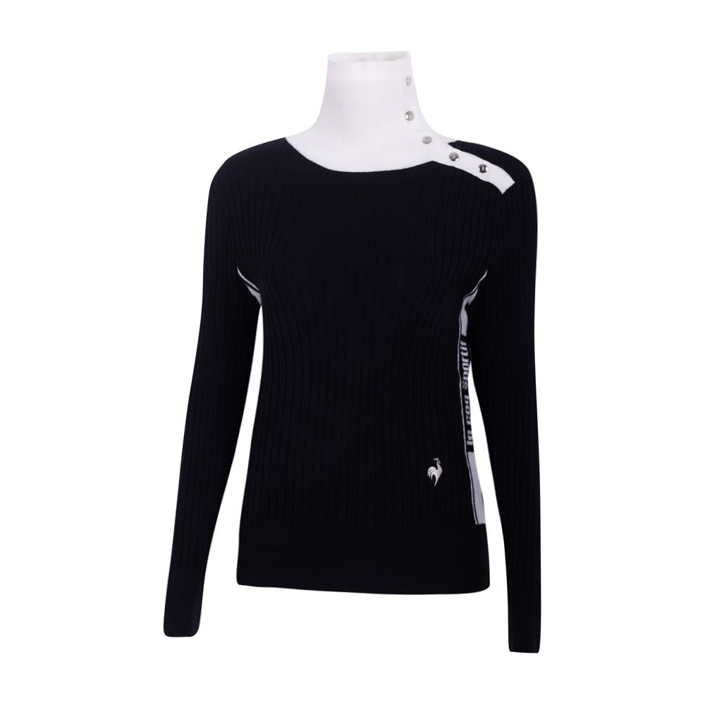 Áo dài tay cổ 3P le coq golf Nữ LG4FSTR3LV-BK00