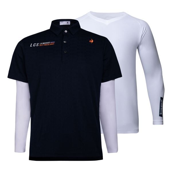 Áo Polo 2 trong 1 le coq golf Nam LG4FTZ01MV-NV00