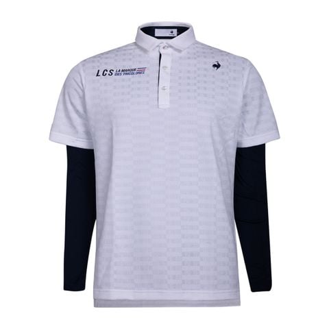 Áo Polo 2 trong 1 le coq golf Nam LG4FTZ01MV-WH00