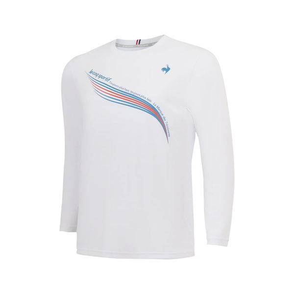 Áo dài tay không cổ le coq sportif Nam LN4FLT10MV-WH00