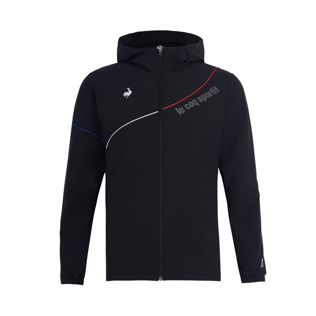 Áo khoác gió nam Le Coq Sportif đen giữ nhiệt Heat Navi sang trọng