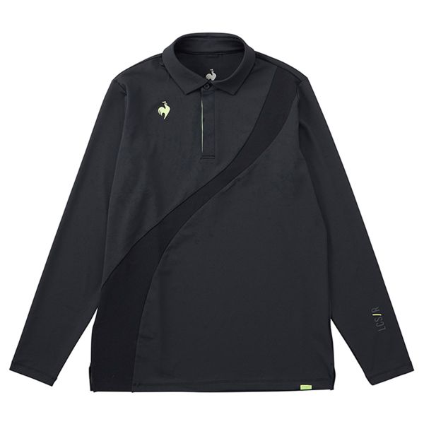 Áo dài tay có cổ le coq golf Nam QGMWJB21V-BK00