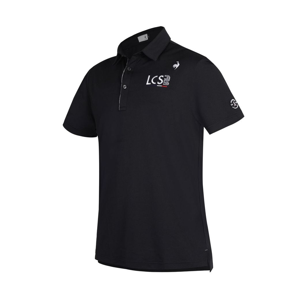 Áo polo nam QGMXJA02V-BK00 vải pique Stretch Forcer thoáng mát