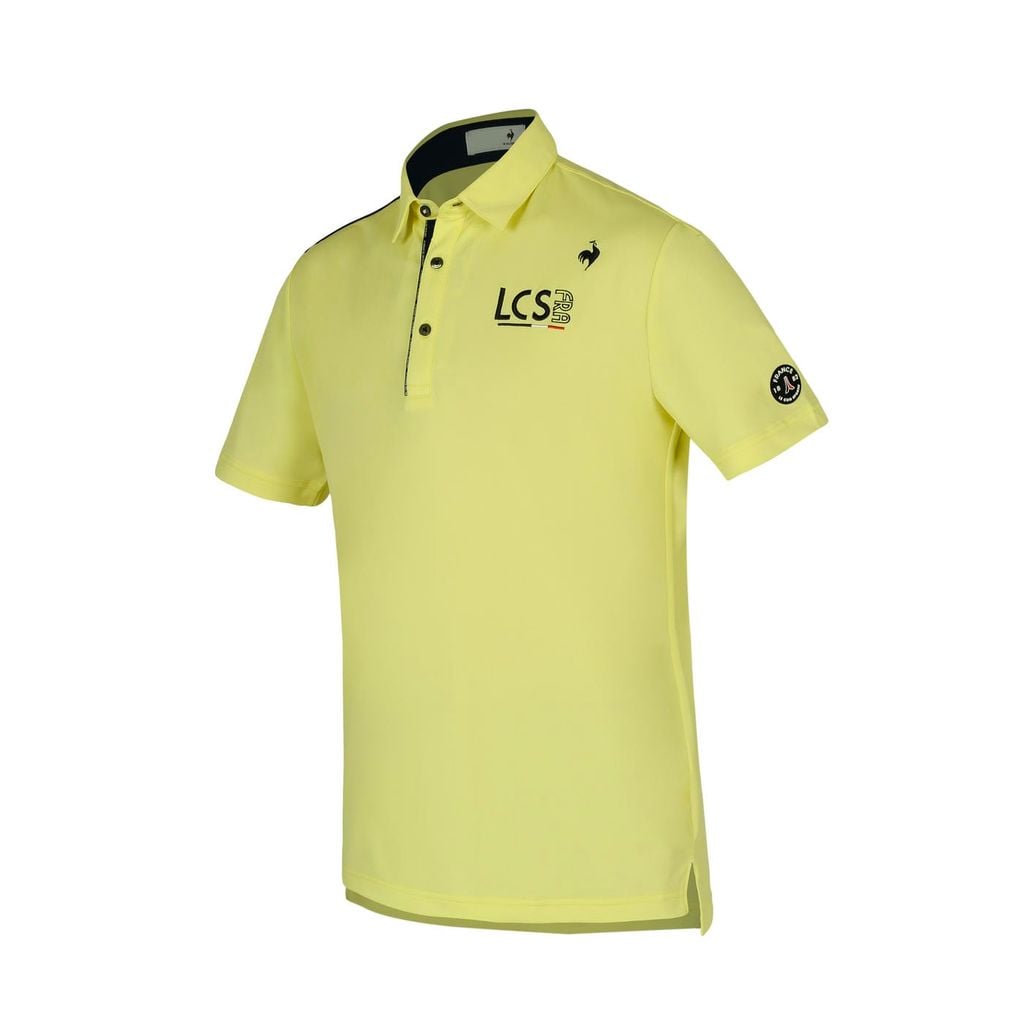 Áo polo nam QGMXJA02XV-YL00 vải pique co giãn thoáng mát