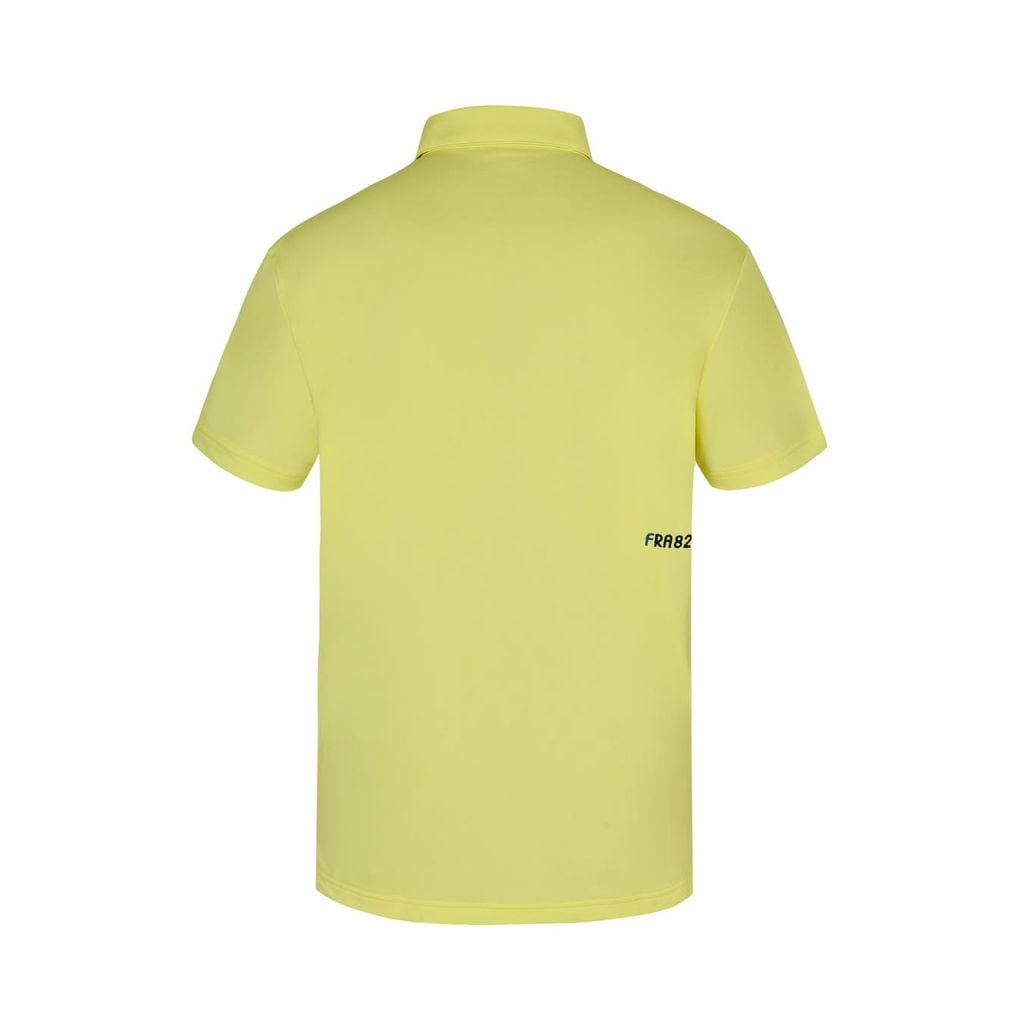 Chi tiết logo thêu mini áo polo golf nam phong cách sang trọng