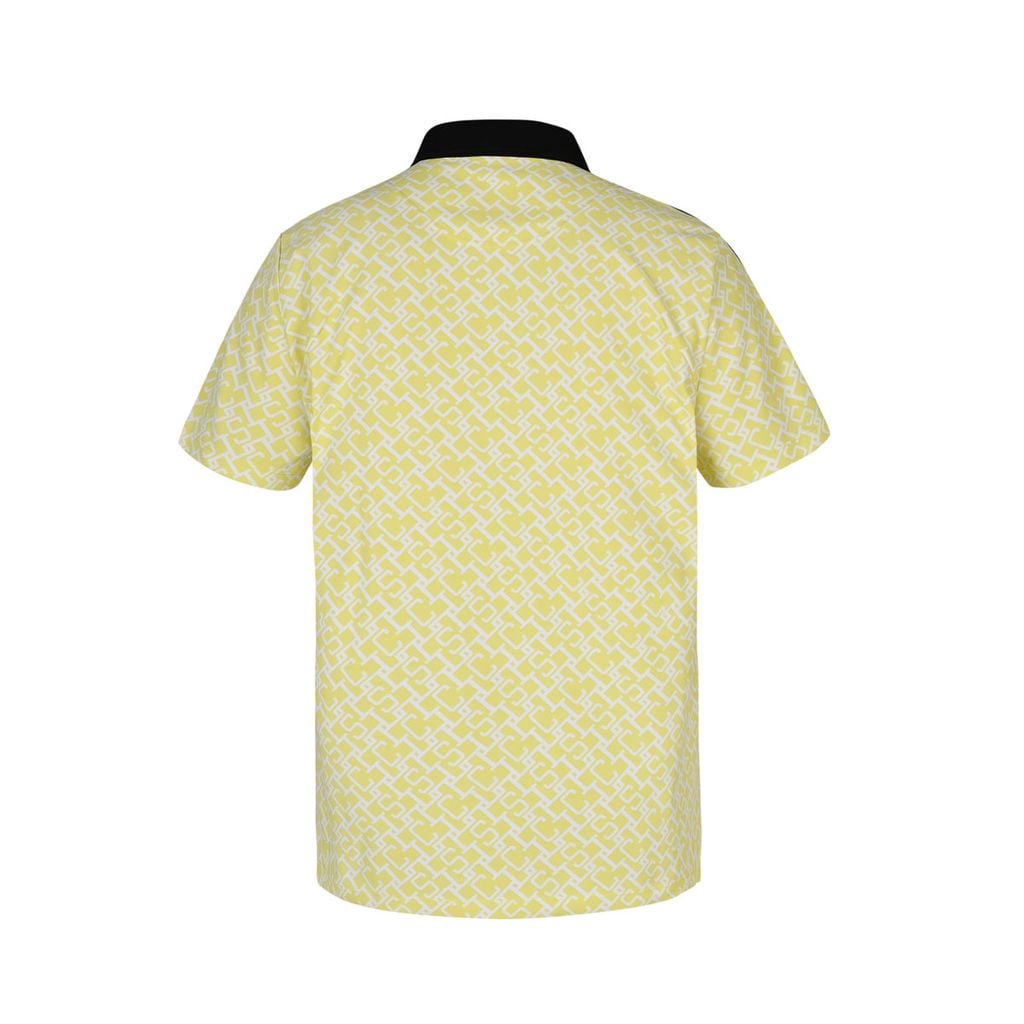 Áo polo golf nam QGMXJA30V-YL00 vàng thoáng khí, hạn chế tia UV UPF50+