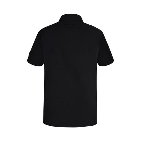 Áo polo thể thao nam Le Coq Sportif màu đen thoáng khí co giãn UPF50+