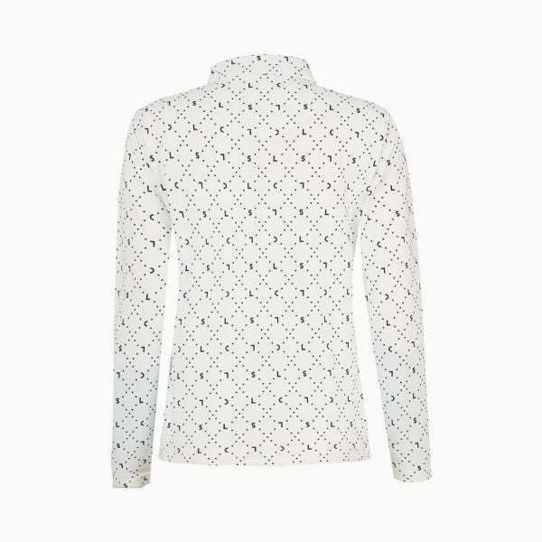  Áo dài tay có cổ le coq golf nữ - QGWWJB01V-WH00 