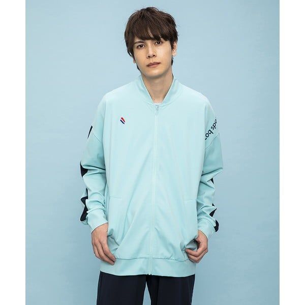 Áo khoác nỉ le coq sportif nam - QMMVJF02V-BL