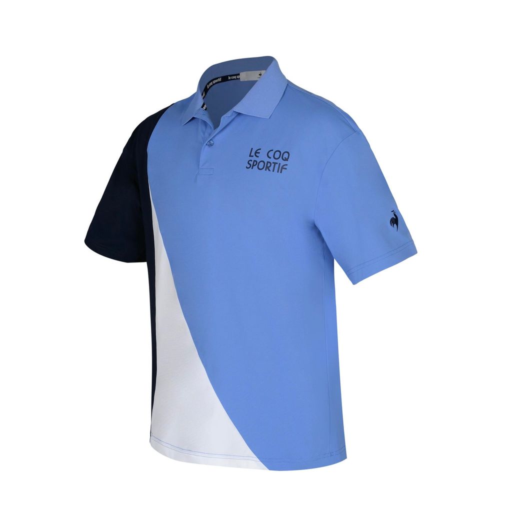 Áo polo nam Le Coq Sportif QMMXJA41V-BL chống nắng UPF50+ hiện đại