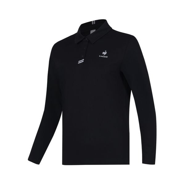 Áo dài tay có cổ le coq sportif Nam QP423TRLO5-BLK0