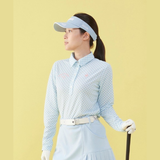  Áo dài tay có cổ le coq golf nữ - QGWVJB02V-BL00 