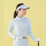  Áo dài tay có cổ le coq golf nữ - QGWVJB02V-BL00 