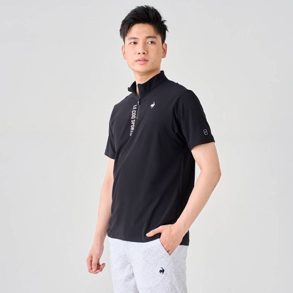  Áo Polo le coq golf nam QGMXJA34V-BK00 