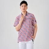  Áo Polo le coq golf nam QGMXJA05V-RD00 