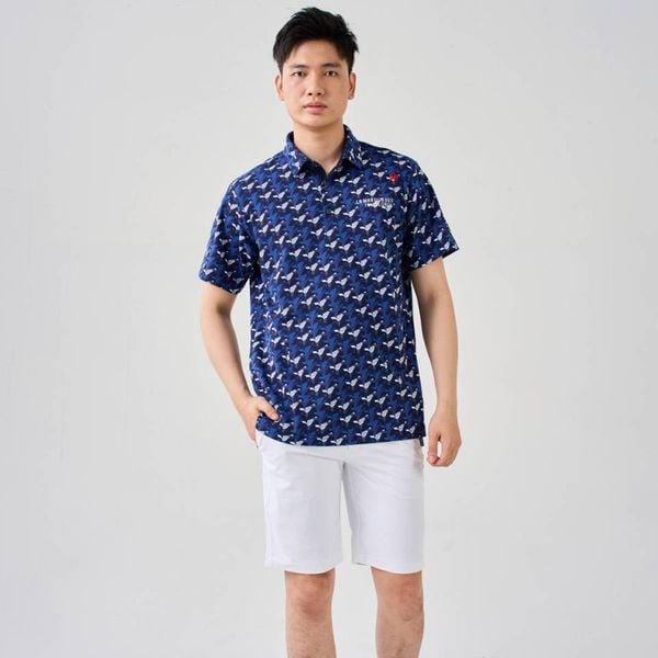  Áo Polo le coq golf nam QGMXJA05V-NV00 