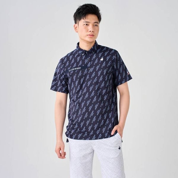  Áo Polo le coq golf nam QGMXJA06V-NV00 