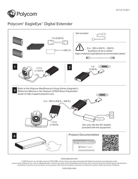 Bộ nối dài tín hiệu Camera Polycom EagleEye Digital Extender