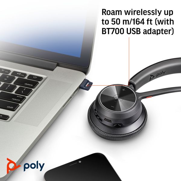 Tai nghe không dây Bluetooth Poly Voyager 4310 UC