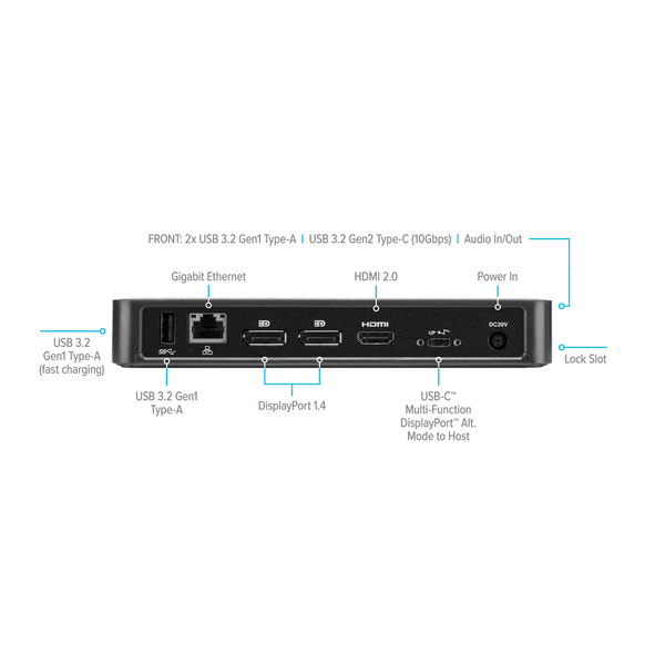 Bộ chuyển đổi USB-C™ 4K HDMI/DisplayPort™ Docking Station Targus DOCK430