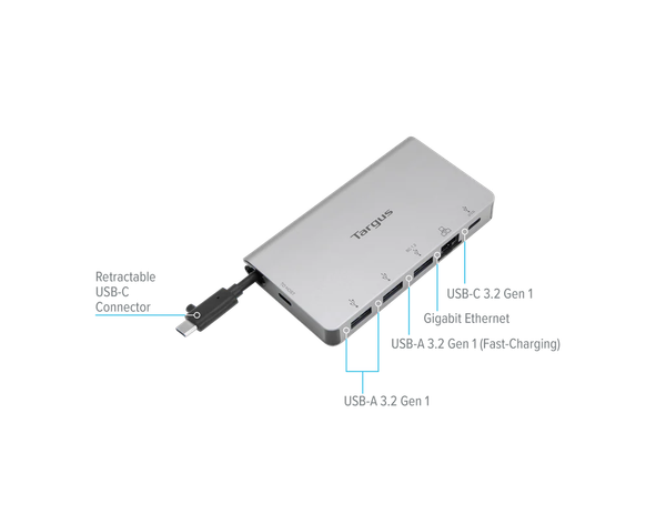 Hub chia USB-C™ ra 4 cổng USB 3.2 Gen 1 có Ethernet Targus ACA951
