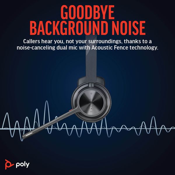 Tai nghe không dây Bluetooth Poly Voyager 4310 UC