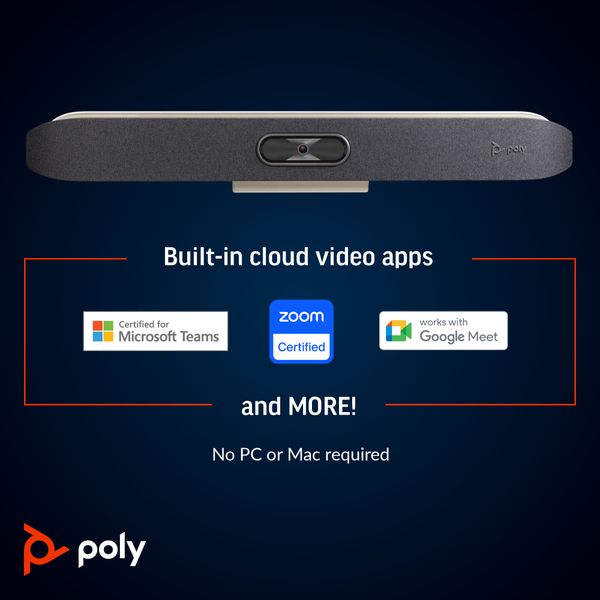 Thiết bị họp trực tuyến Poly Studio X50 Bar