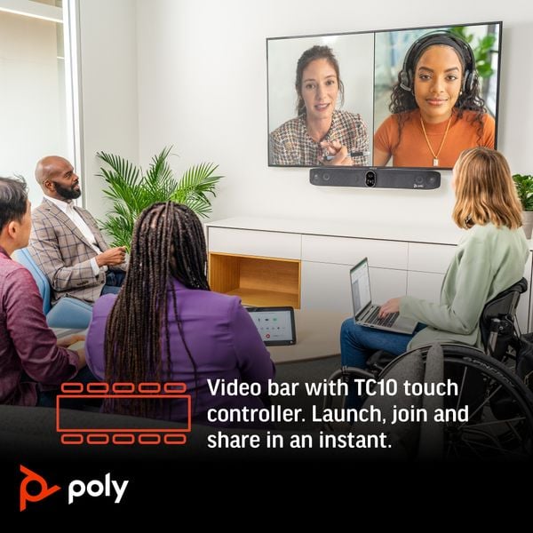Thiết bị họp trực tuyến Poly Studio X70 kèm TC10