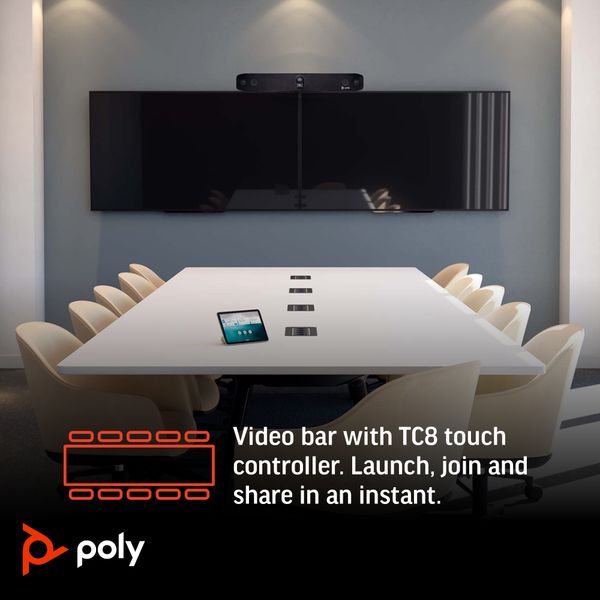 Thiết bị họp trực tuyến Poly Studio X70 kèm TC8