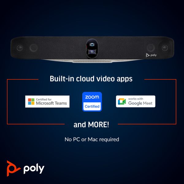 Thiết bị họp trực tuyến Poly Studio X70 kèm TC8