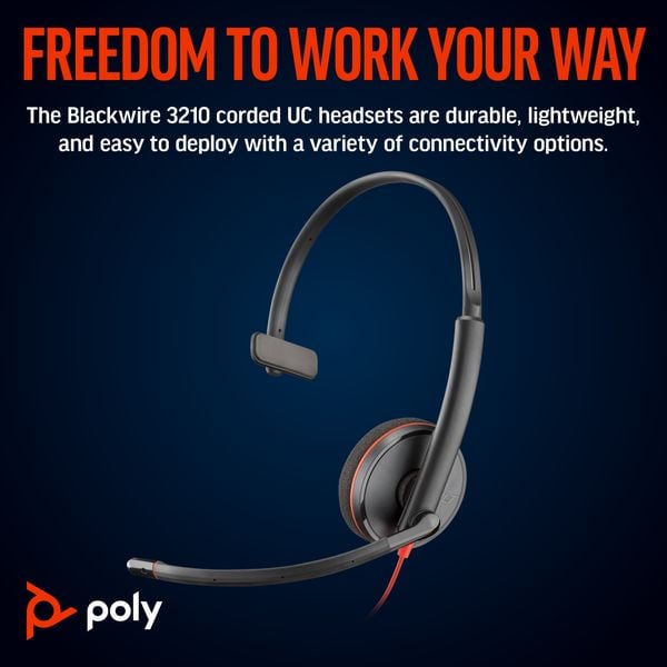 Tai nghe USB Plantronics Blackwire 3210, C3210