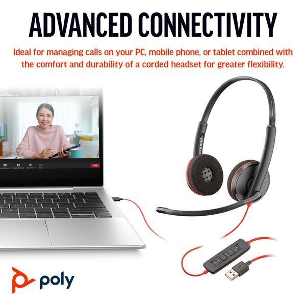 Tai nghe USB Plantronics Blackwire 3220, C3220