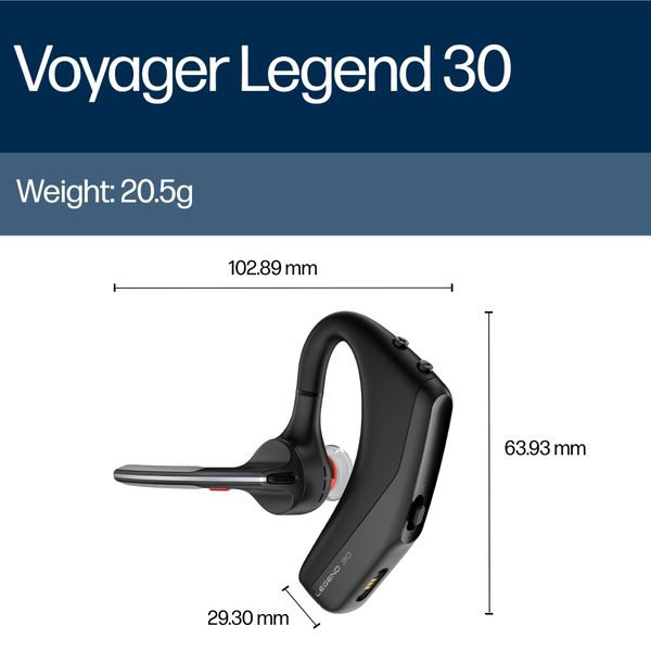 Tai nghe Bluetooth đàm thoại HP Poly Voyager Legend 30