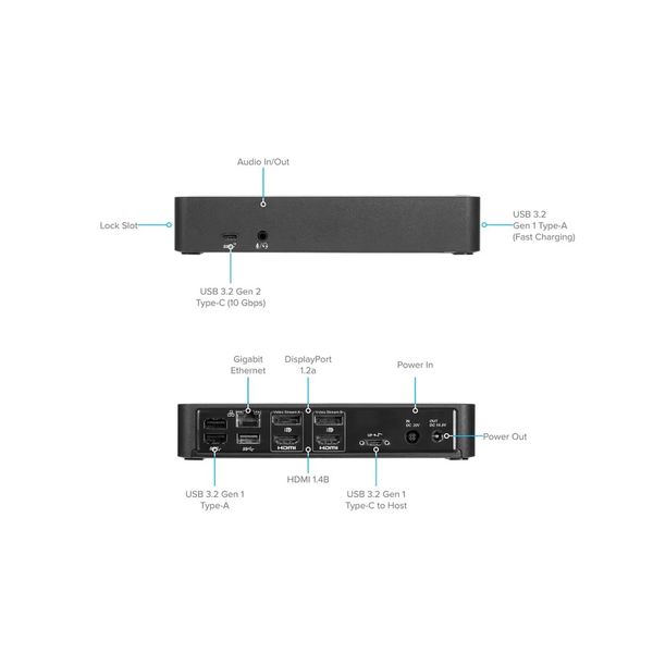 Trạm kết nối USB-C Universal DV4K nguồn 100W PD Targus DOCK182