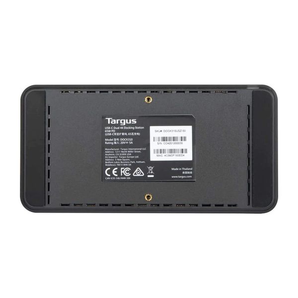 Trạm kết nối Universal USB-C DV4K nguồn 65W PD Targus DOCK310