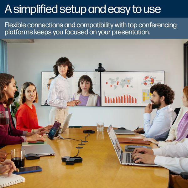 Camera họp trực tuyến PTZ HP Poly Studio E60