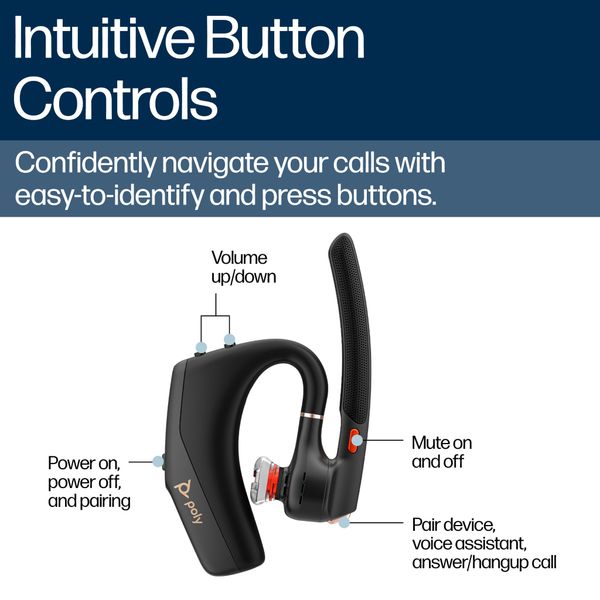 Tai nghe Bluetooth đàm thoại HP Poly Voyager Legend 50