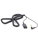 Bộ cáp kết nối QD sang 2.5mm cho điện thoại Plantronics Coil Cord 10ft