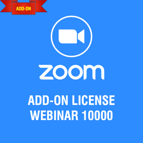 Gói License Add-on Zoom Webinars 10000