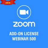 Gói License Add-on Zoom Webinars 500