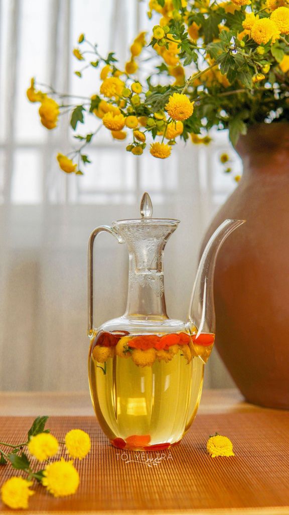 Ấm Pha Trà Thủy Tinh Phong Cách Vintage – Dung Tích 550ml