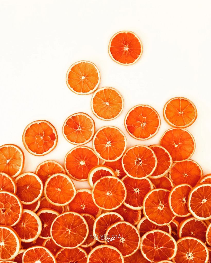 Cam Vàng Nhập Khẩu Thái Lát Sấy Khô Thơm Ngọt Tự Nhiên Tôi Yêu Trà