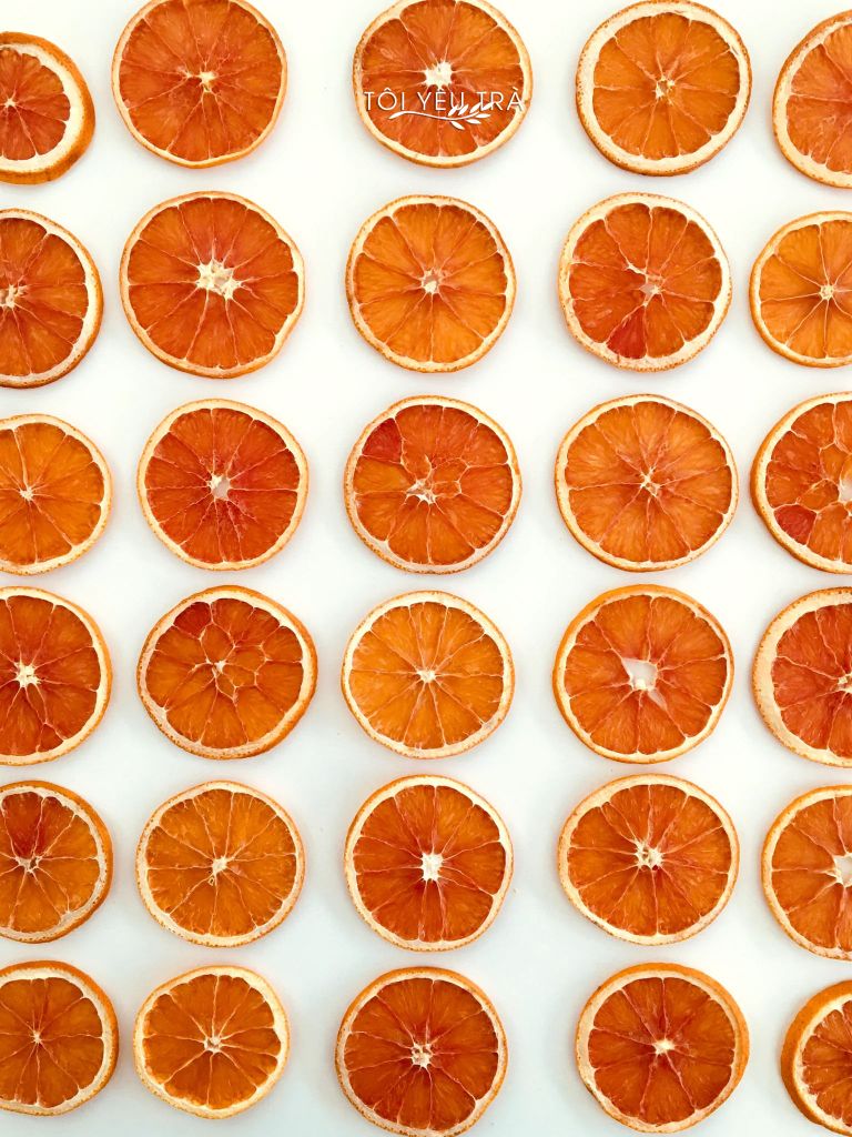 Cam Vàng Nhập Khẩu Thái Lát Sấy Khô Thơm Ngọt Tự Nhiên Tôi Yêu Trà