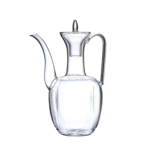 Ấm Pha Trà Thủy Tinh Phong Cách Vintage – Dung Tích 550ml