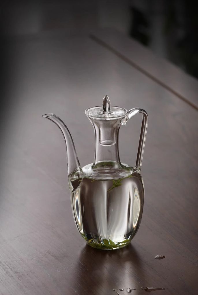 Ấm Pha Trà Thủy Tinh Phong Cách Vintage – Dung Tích 550ml