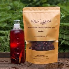Combo trà Hoa Atiso đỏ (Hibiscus) kết hợp cỏ ngọt thơm mát giải nhiệt