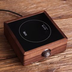 Bệp Điện Pha Trà Hồng Ngoại Vỏ Gỗ Óc Chó Công Suất Cao 1300W