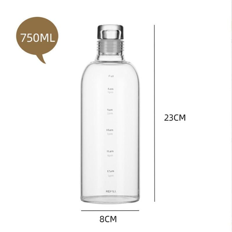 Bình Ủ Lạnh Trà, Cold Brew Tea Thủy Tinh Borosilicate Có Vạch Thời Gian