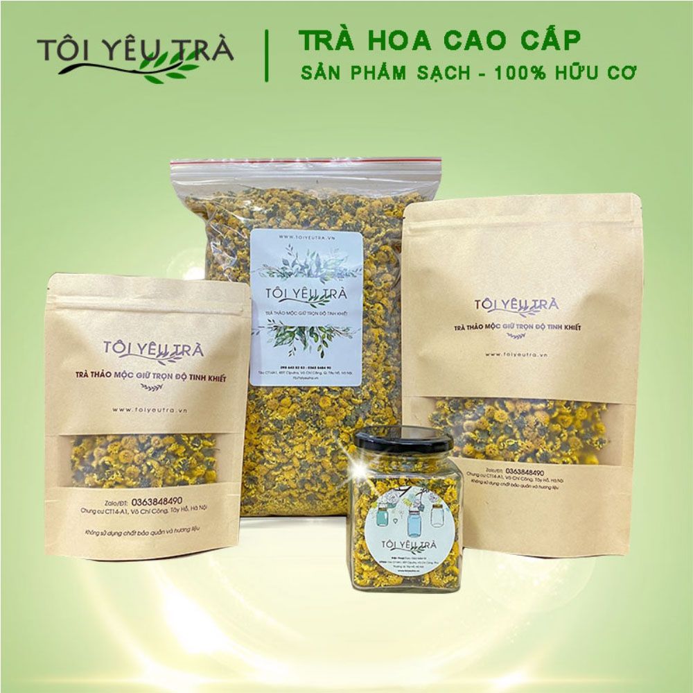 (Túi 500gr) Trà Hoa Cúc Chi Hưng Yên Sấy Lạnh Loại I